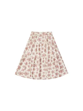 Rylee & Cru - Hibiscus Tiered Midi Skirt