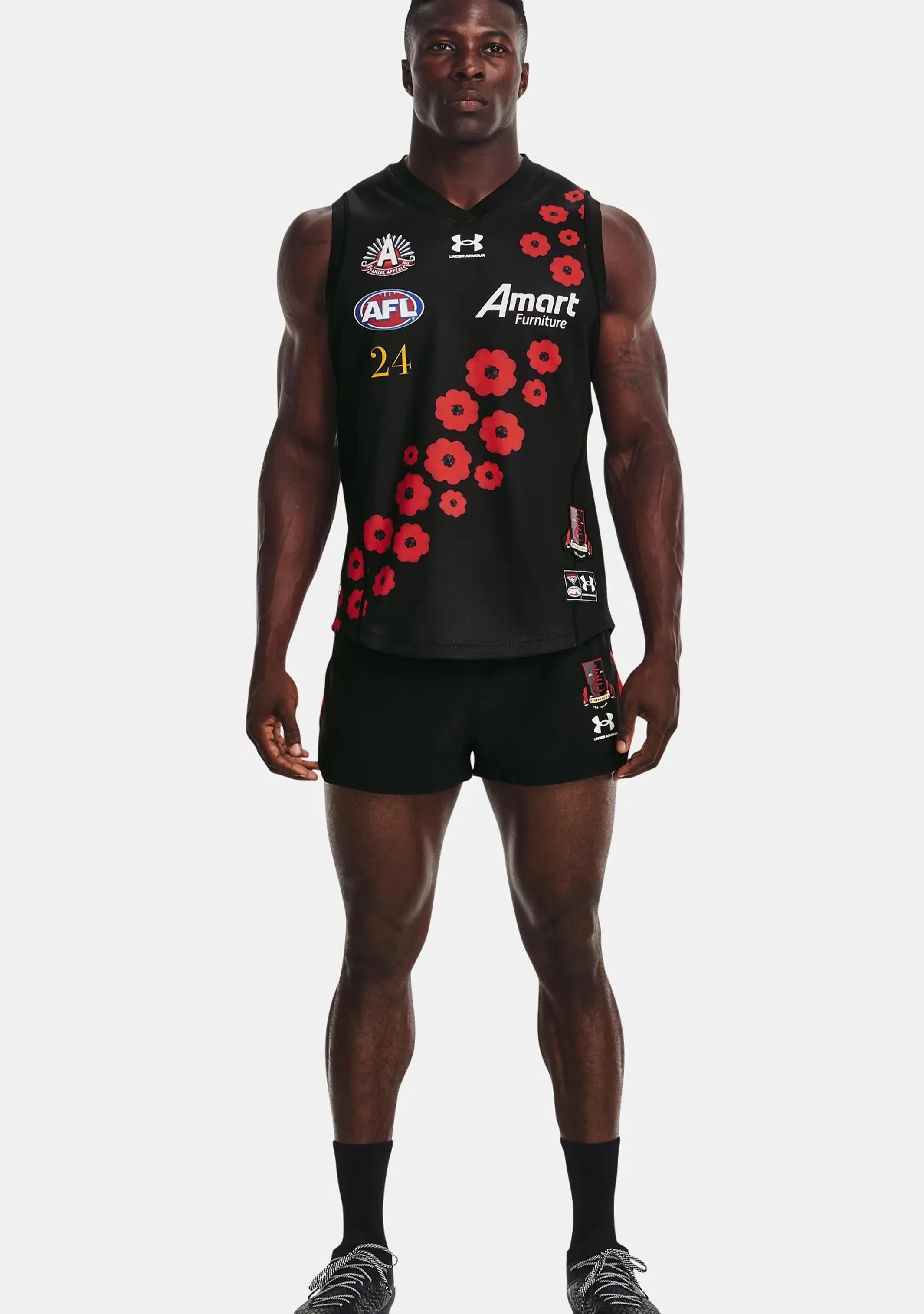 Under Armour Essendon Mens Anzac Guernsey <br> 1374349001