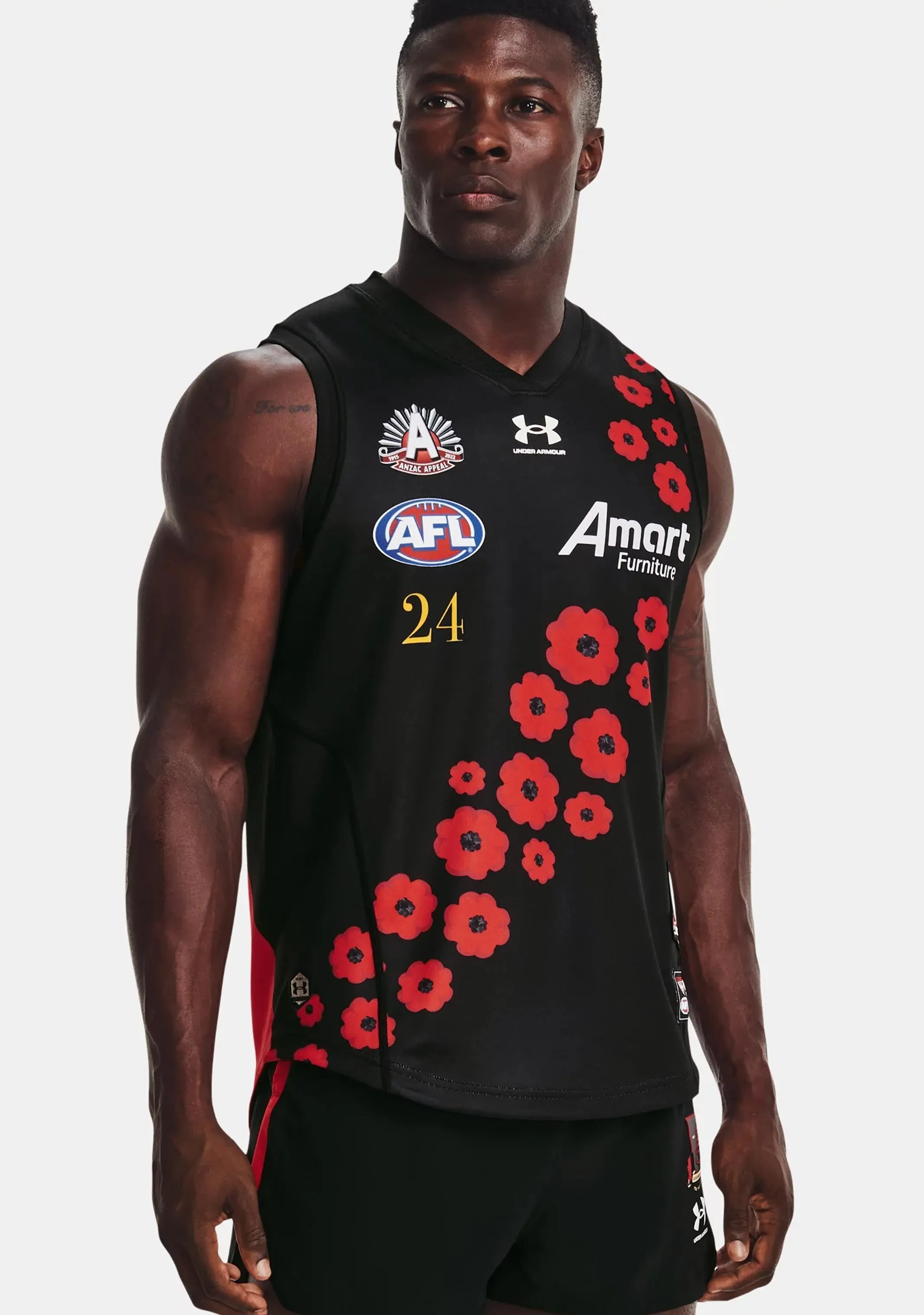 Under Armour Essendon Mens Anzac Guernsey <br> 1374349001