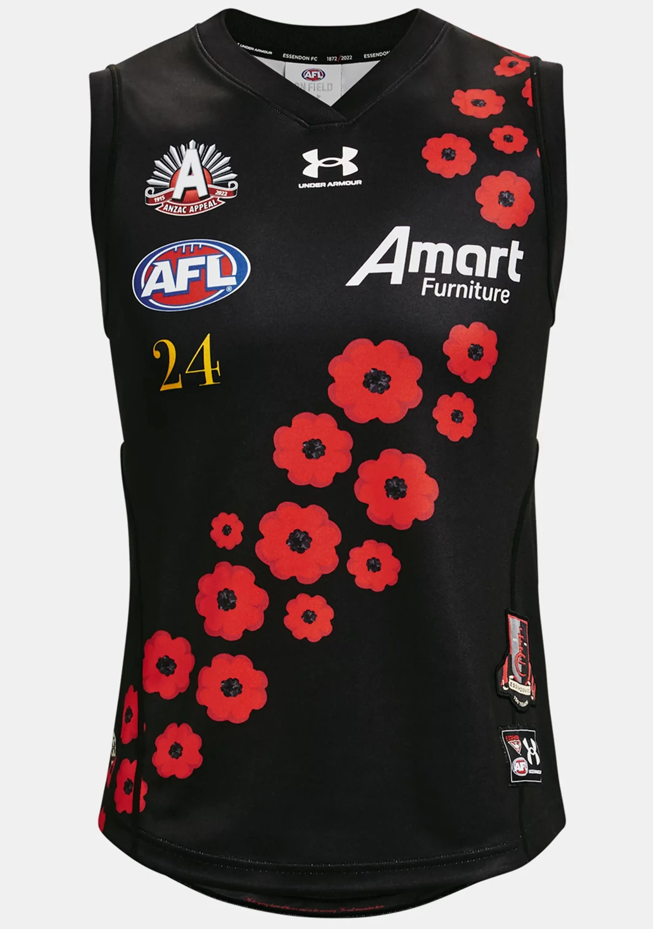 Under Armour Essendon Mens Anzac Guernsey <br> 1374349001