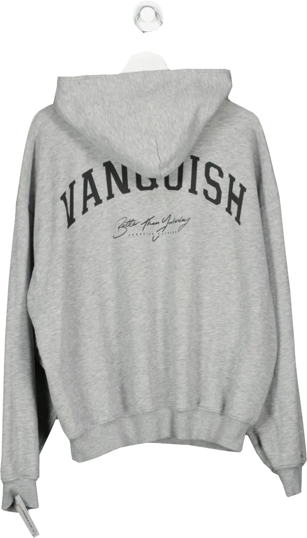 Vanquish Grey Better Than Yesterday Hoodie UK L