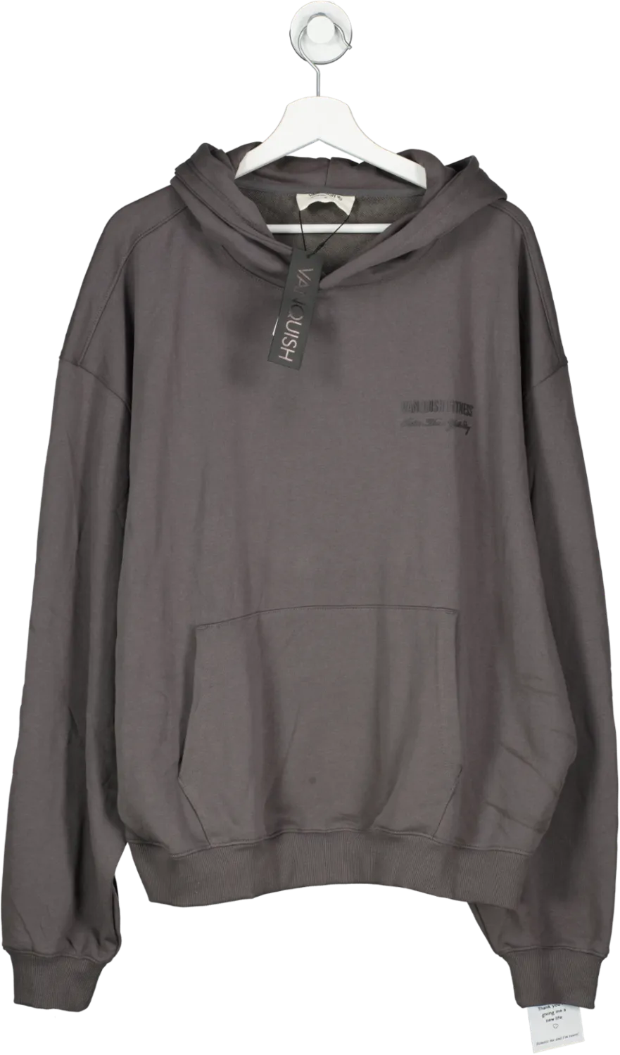 Vanquish Grey Signature Collection Extra Large Oversized Pullover Hoodie for Men