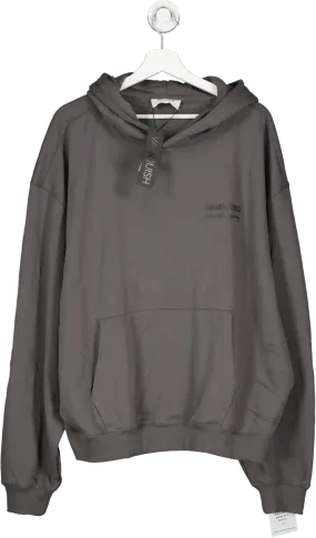 Vanquish Grey Signature Collection Extra Large Oversized Pullover Hoodie for Men