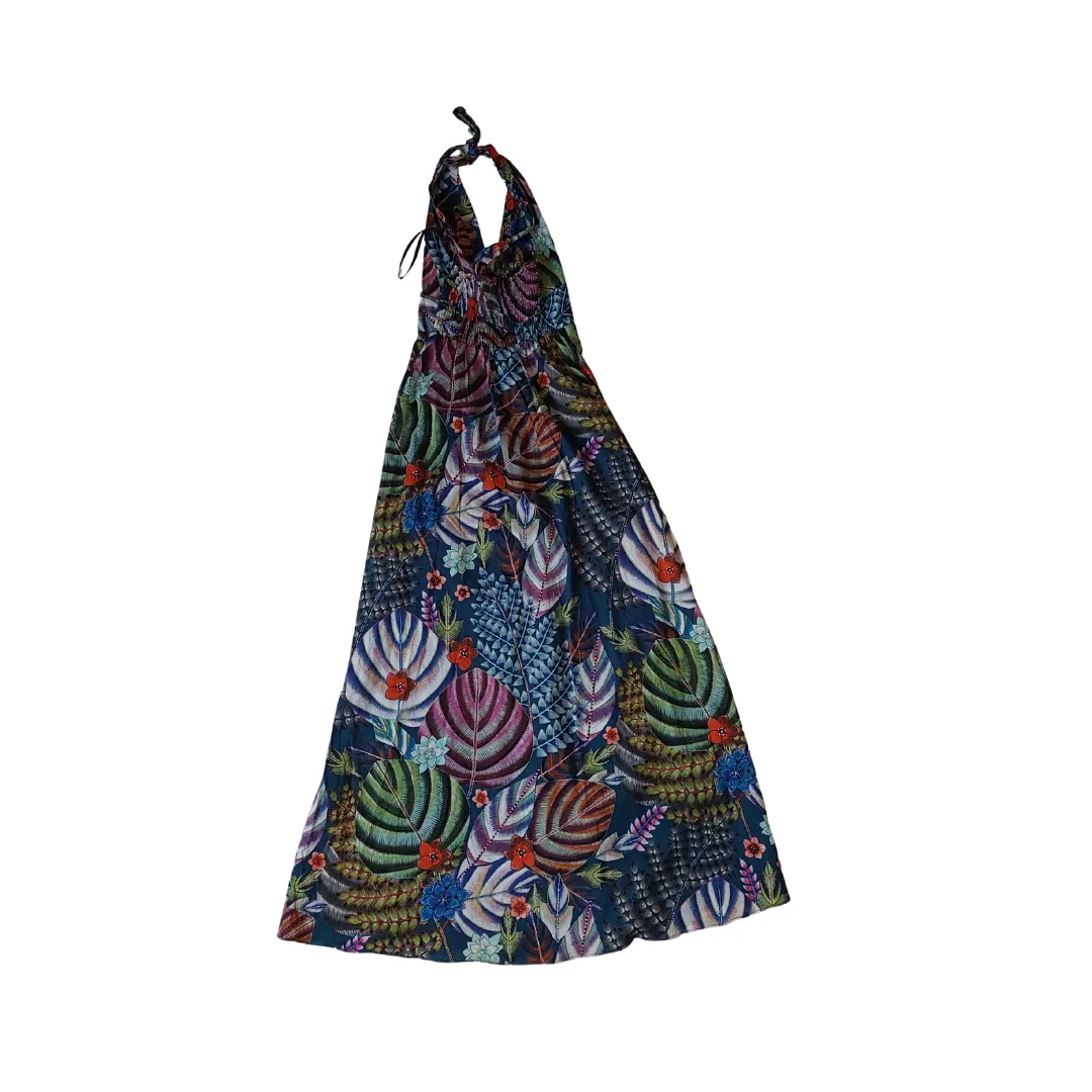 Warehouse Floral Printed Halter Long Dress | Pre Loved |